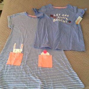 Girls Size Large Dress and Shirt